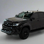 VW Amarok 2023-Stainless Steel Font SHARK Spoiler Bar Coated in BLACK