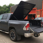 Load image into Gallery viewer, Toyota Hilux 2016-2020 EGR Aluminium Lift-Up Tonneau Cover - Black