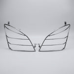 Load image into Gallery viewer, A pair of chrome metal vehicle front side grille guards for Toyota Land Cruiser Prado J120 2003–2009.