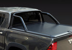 Load image into Gallery viewer, Toyota Hilux 2020- Mountain Top Roller Shutter Black with Roll Bar