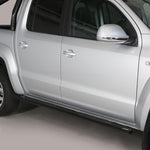Load image into Gallery viewer, VW Amarok 2010-2020 Black Coated Oval Side Steps