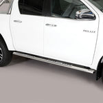 Load image into Gallery viewer, Toyota Hilux 2016-2020 Misutonida Stainless Steel Side Steps - Silver