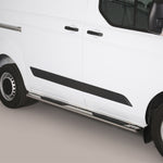 Load image into Gallery viewer, Ford Transit Custom 2012-2023 SWB Polished Side Bars with Steps