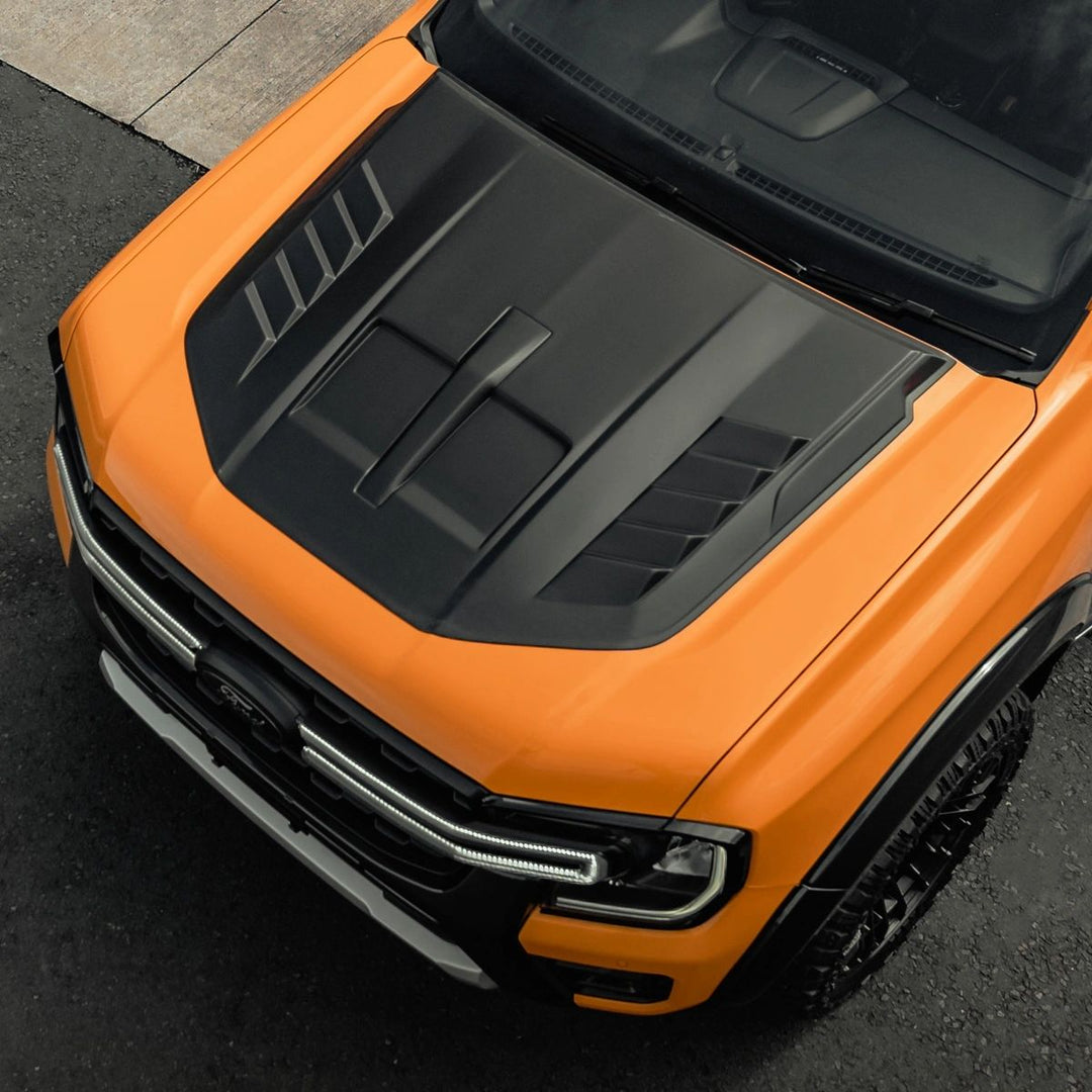 Ford Ranger 2023- Bonnet Scoop with Vents - Matte Black