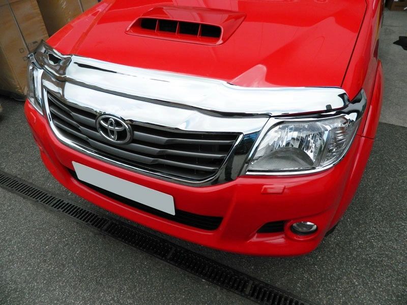 Toyota Hilux 2011-2016 Chrome Acrylic Bonnet Guard