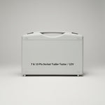 Load image into Gallery viewer, A white plastic carrying case for a 7 &amp; 13 Pin Socket Trailer Tester / 12V