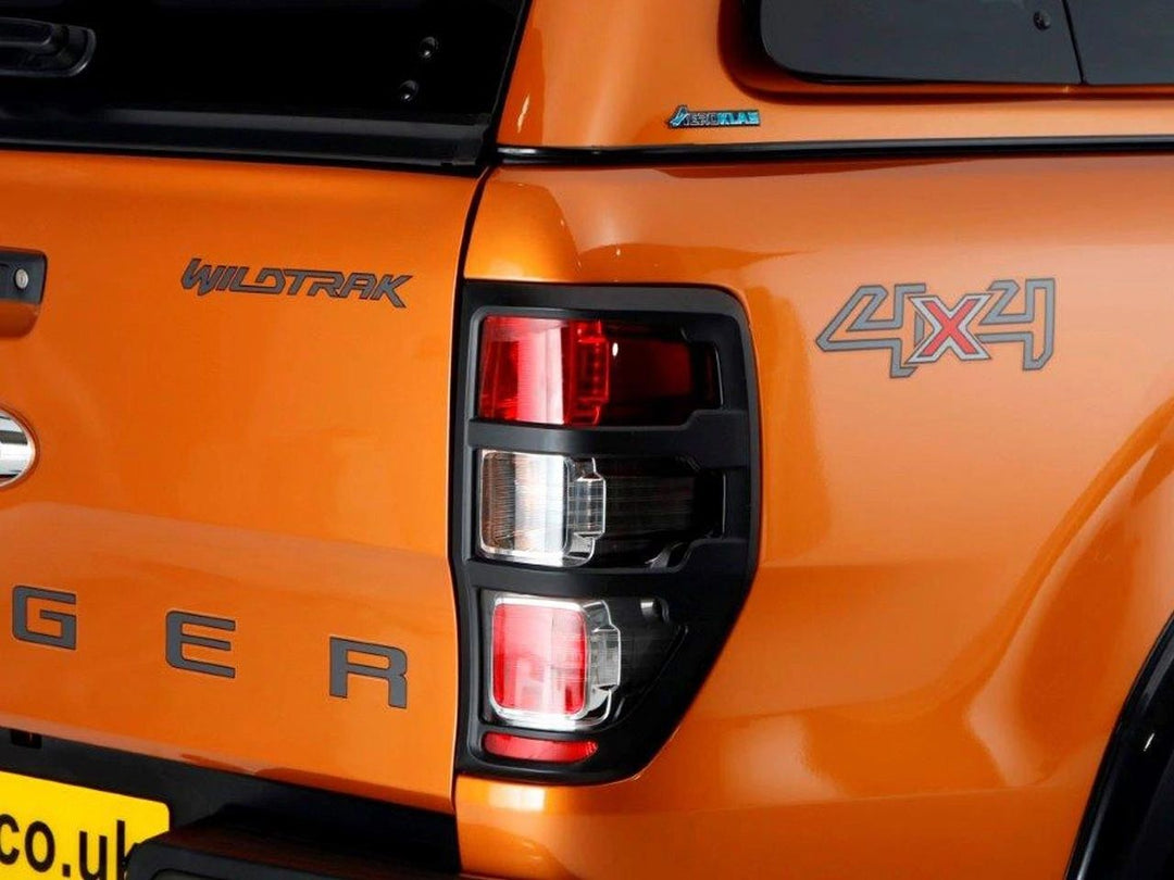 Ford Ranger 2012-2019 Matte Black Tail Light Covers