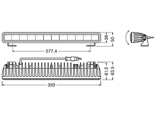 Universal OSRAM LEDriving Lightbar SX300-SP