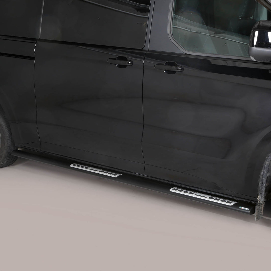 Ford Transit Custom 2023- LWB Side Bars with Side Steps