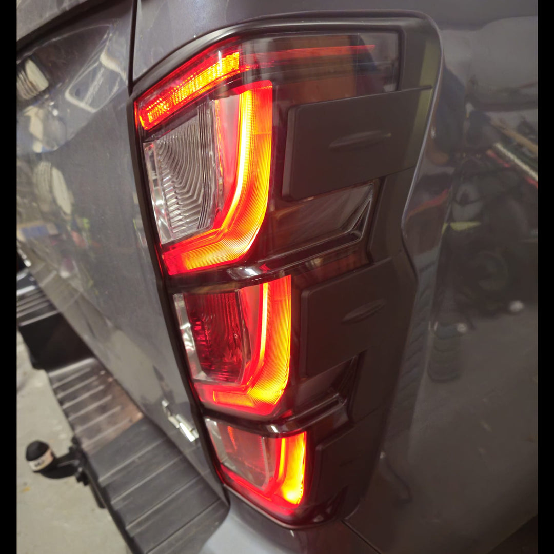 Isuzu D-Max rear light covers black