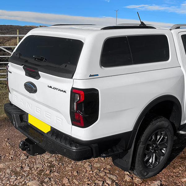 Ford Ranger 2023- Aeroklas Leisure Hardtop with Pop-Out Windows and Roof Rails