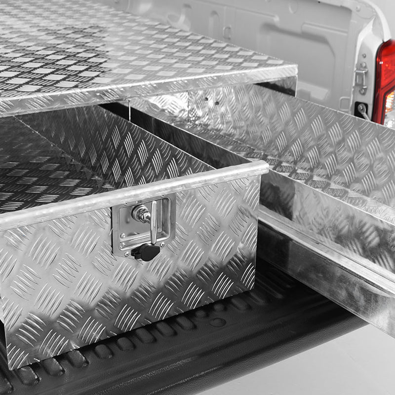 Ford Ranger 2012-2022 Chequer Plate Twin Drawer System