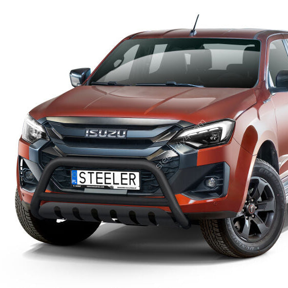 Isuzu D-Max 2025- Steeler A-Bar with Axle-Plate Black or Silver