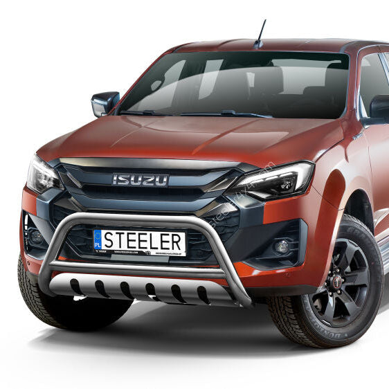 Isuzu D-Max 2025- Steeler A-Bar with Axle-Plate Black or Silver