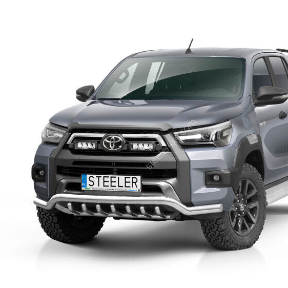 Toyota Hilux 2020-2026 Stainless Steel Spoiler Bar with Axle Bars