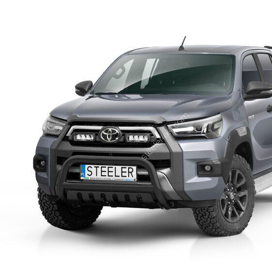 Toyota Hilux 2020-2026 Black A-Bar with Axle Plate
