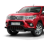 Load image into Gallery viewer, Toyota Hilux 2015-2018 low spoiler bar black