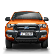 Ford Ranger front bar with axle plate in black