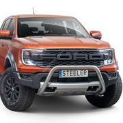 Ford Ranger Raptor 2023+ Steeler EC nudge bar polished stainless steel A-Bar without cross bar