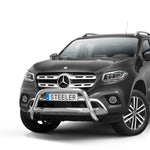 Load image into Gallery viewer, Black Mercedes-Benz pickup truck with Steeler Medium A-bar