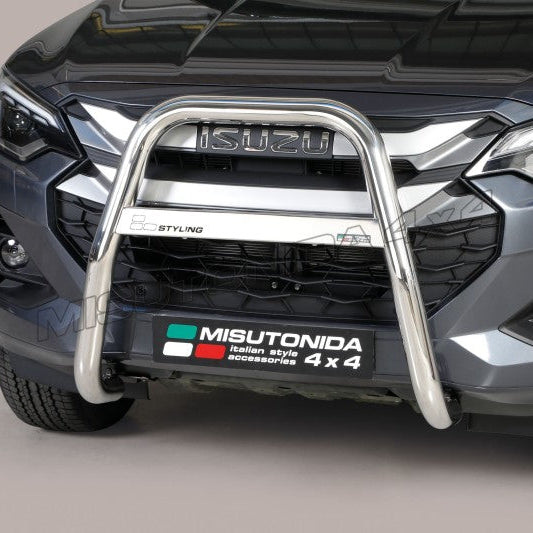 Isuzu D-Max nudge bar polished stainless steel