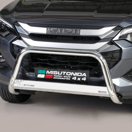 Isuzu D-Max nudge bar polished stainless steel