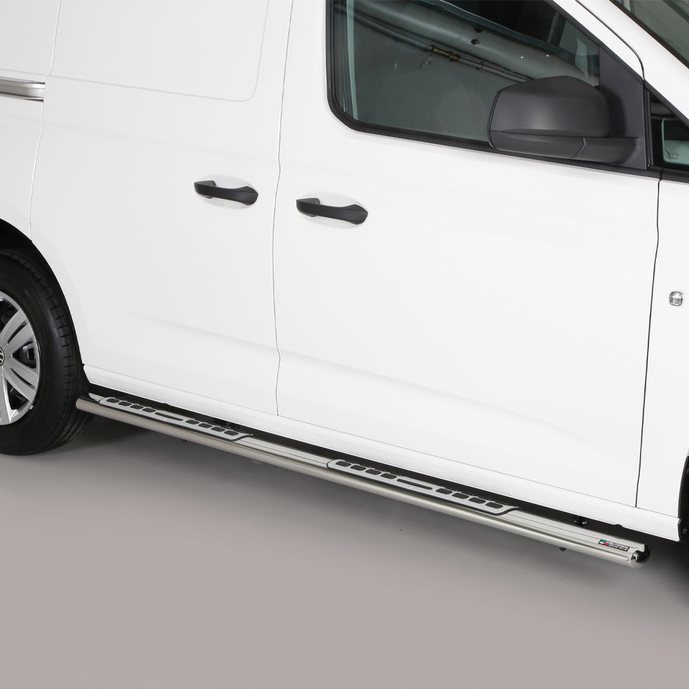 VW Caddy 2020- Misutonida Stainless Steel Oval Side Steps – 4x4 Bitz