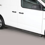 Load image into Gallery viewer, VW Caddy 2020- Misutonida Black Coated Round Side Steps
