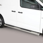 Load image into Gallery viewer, VW Caddy 2020- Misutonida Stainless Steel Round Side Steps
