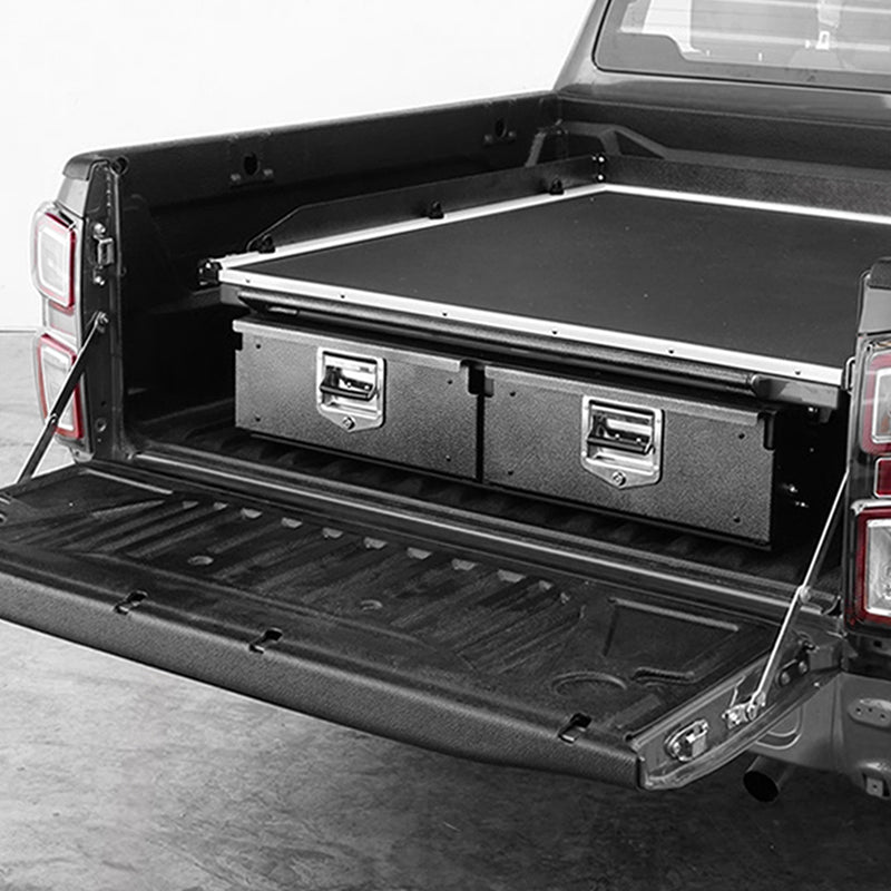 VW Amarok 2023- Twin Drawer System with Sliding Floor