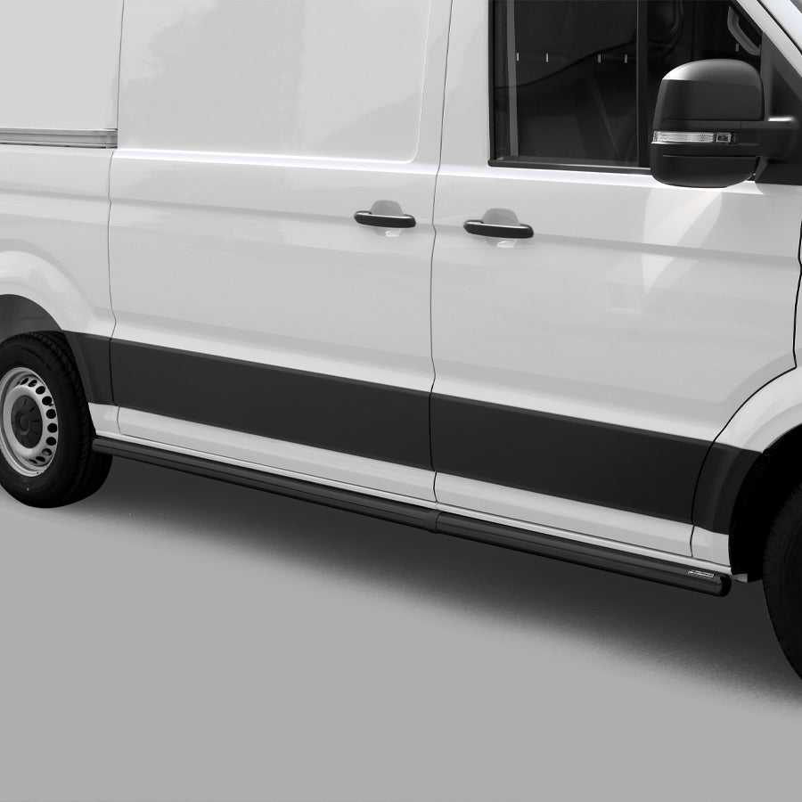 VW Crafter 2017- MWB Misutonida Black Coated Side Bars