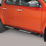 Load image into Gallery viewer, Isuzu D-Max 2021- Misutonida Stainless Steel Side Steps - Black
