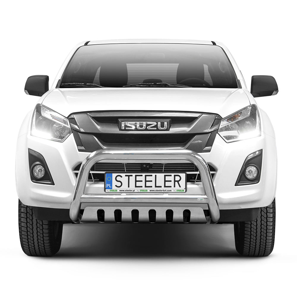 Isuzu D-Max 2017-2020 Stainless Steel Bull Bar with Axle Plate