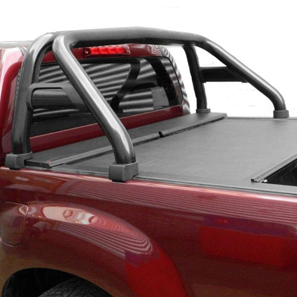 Isuzu D-Max 2012-2020 Black Single Hoop Roll Bar with Horizontal Supports