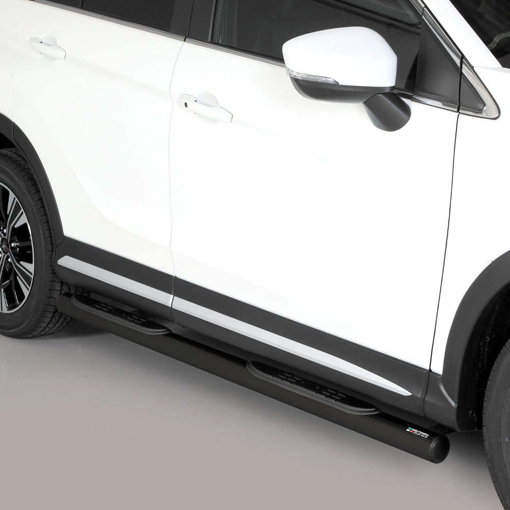 Mitsubishi Eclipse Cross 2018- Black Coated Side Bars with Steps