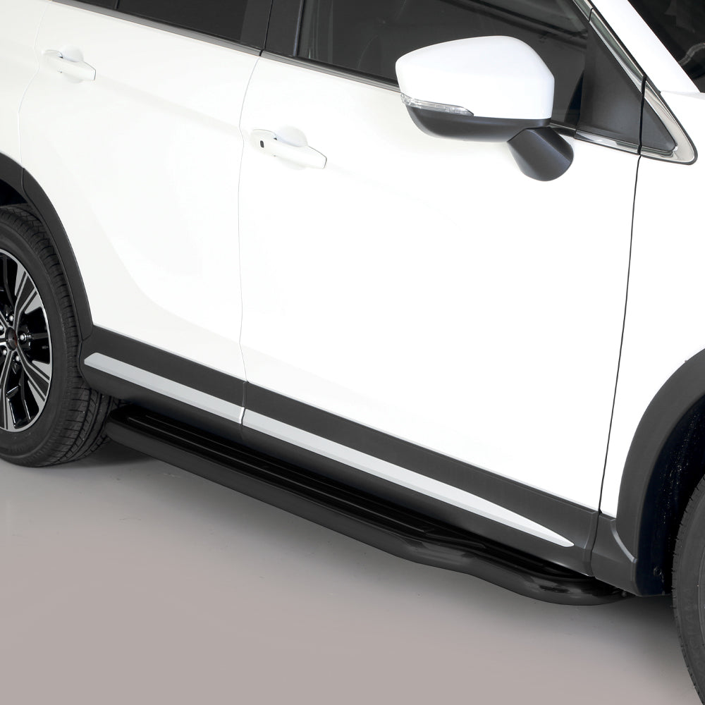 Mitsubishi Eclipse Cross 2018- Black Coated Wide Side Steps