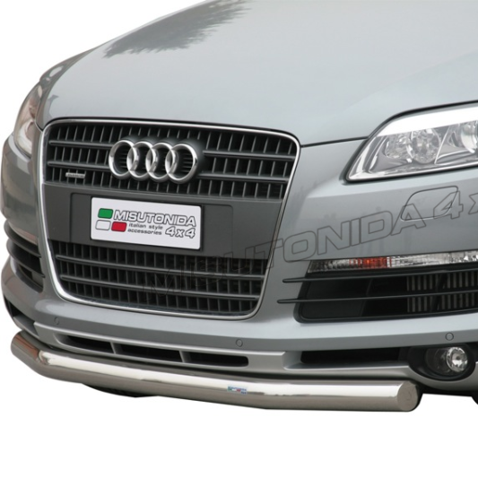 Audi Q7 front protection bar polished stainless steel
