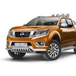 Load image into Gallery viewer, Nissan Navara NP300 Stainless Steel Spoiler Bar with Axle Plate
