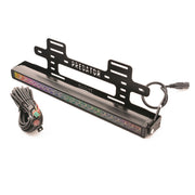 A LED light bar Interceptor Front Number Plate LED Multi-Function Lighting Integration Kit.