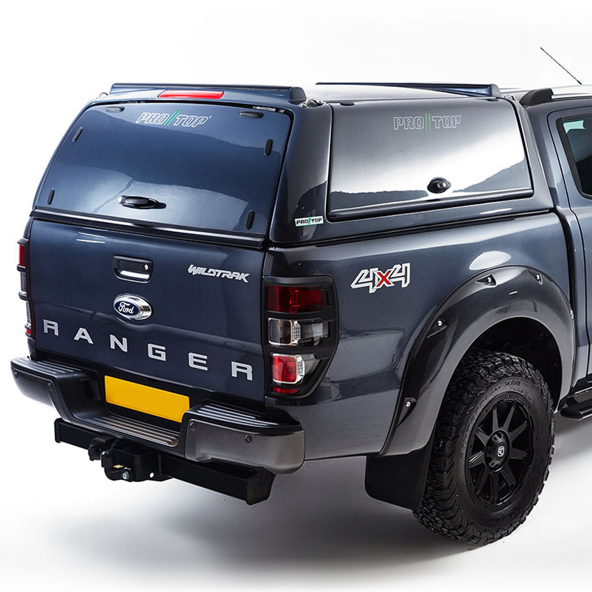Ford Ranger Solid Back Ford Ranger 2012-2022 ProTop High Roof Gullwing Canopy with Solid Rear ...