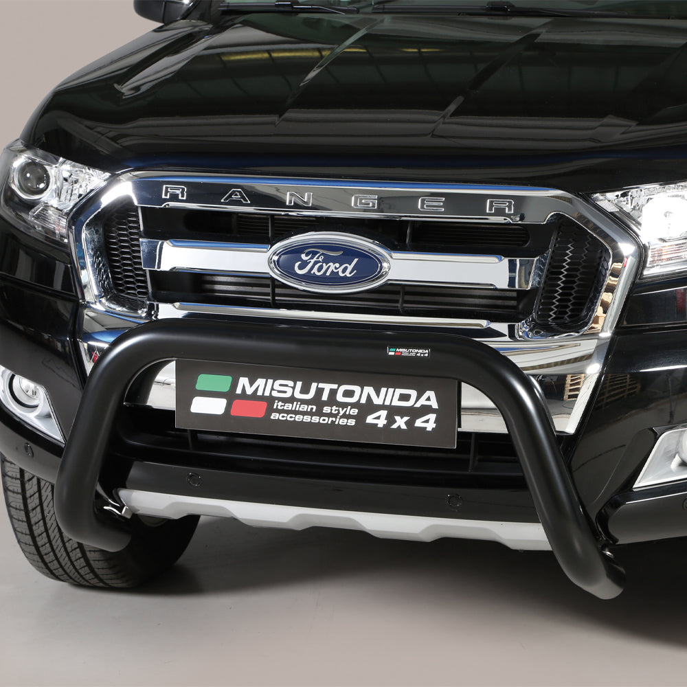 Ford Ranger 2016-2019 Black Coated A-Frame Bull Bar