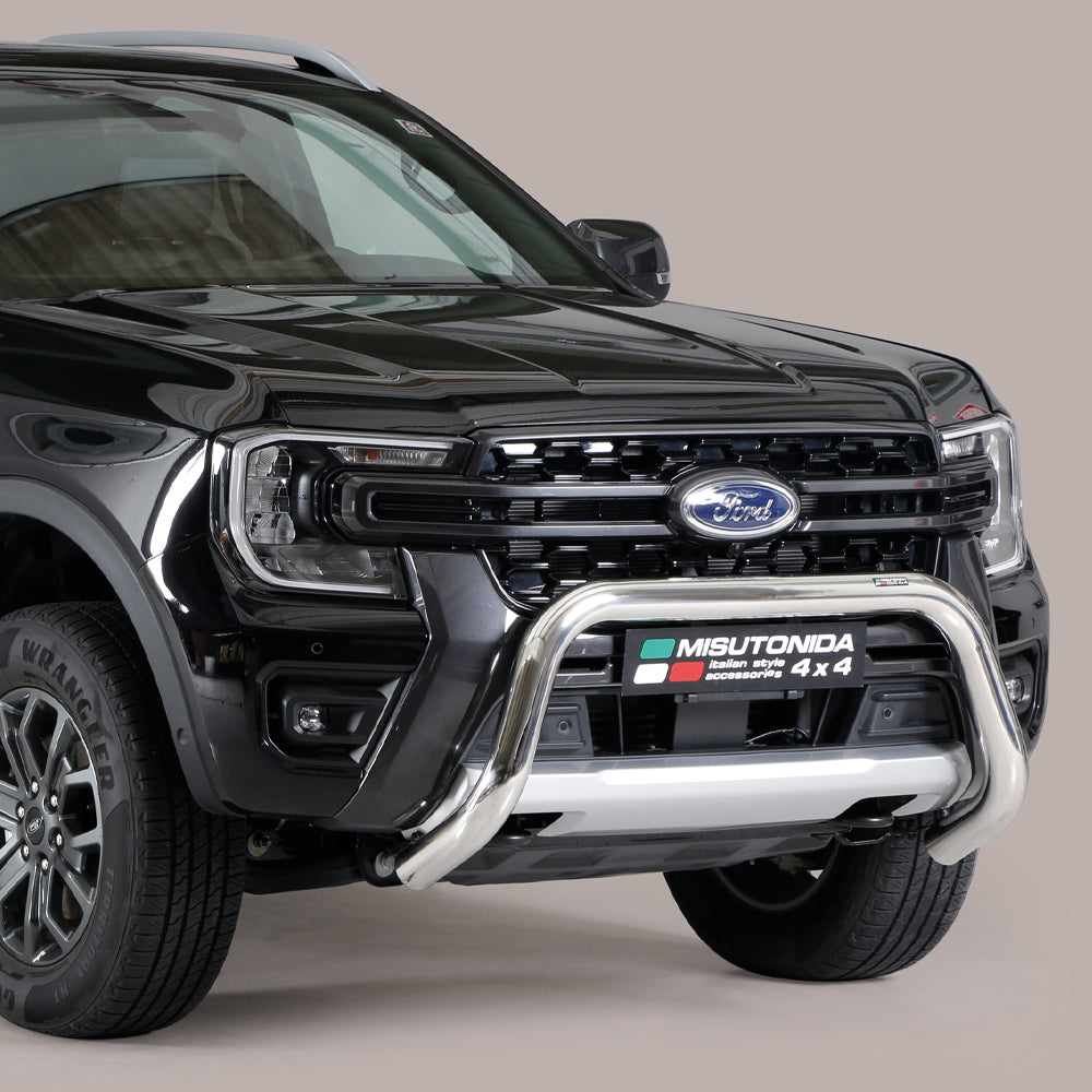 Ford Ranger 2023- Misutonida Stainless Steel Bull Bar - Silver