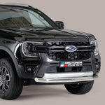 Load image into Gallery viewer, Ford Ranger 2023- Misutonida Stainless Steel Spoiler Bar - Silver
