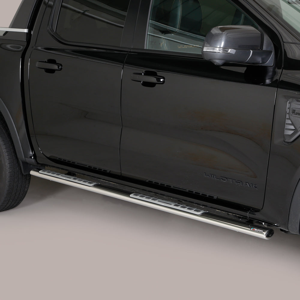 Ford Ranger 2023- Misutonida Stainless Steel Side Bars - Silver