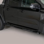 Load image into Gallery viewer, Ford Ranger 2023- Misutonida Stainless Steel Side Steps - Black
