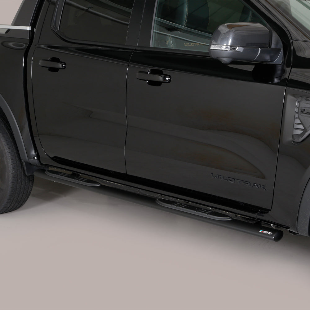 Ford Ranger 2023- Misutonida Stainless Steel Side Steps - Black