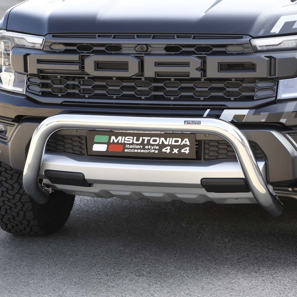 Ford Raptor 2023- Misutonida Stainless Steel Bull Bar - Silver