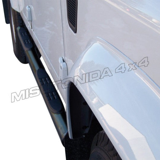 Land Rover Defender 110 Black Side Steps GPO259PL