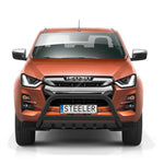 Load image into Gallery viewer, Isuzu D-Max Steeler front protection bar with metal plate in black