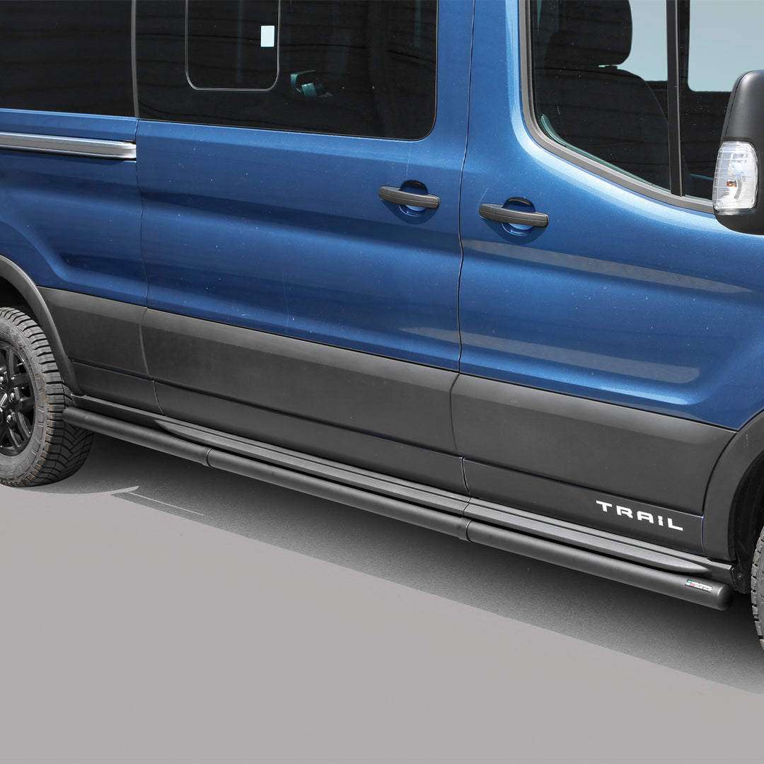 Ford Transit Mk8 2020- Trail L3 Black Coated Side Bars